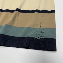 Vintage Karl Kana Jeans Striped T Shirt Mens 3XL 27.5×31.5 90s Y2K