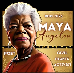 Mens Black History Tribute Maya Angelow Poet Civil Rights Tee Shirt Big &Tall