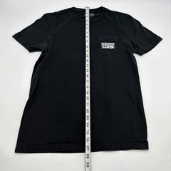 Converse Cons T-shirt Men S Black Solid Pocket Logo .#43855