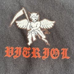 Vitriol Reaper Cherub Angel Demon T Shirt Black Short Sleeve Sz Small Zumiez Tee