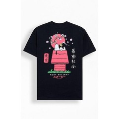Riot Society Men’s Snoopy Kanji T-Shirt – Multicolor