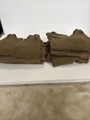 Lot Of 6 Vintage Military Issue T-Shirt Men’s Size Small Brown Lally Mfg. Corp.