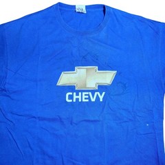 Chevy Bowtie Logo T-Shirt L Blue Delta Pro Weight “Official Ride classic