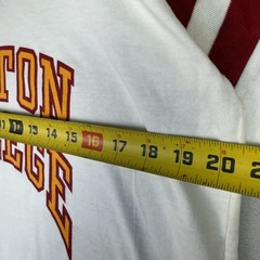 NOS 70s Boston College T Shirt XL Ringer Single Stitch USA Football Jersey VTG