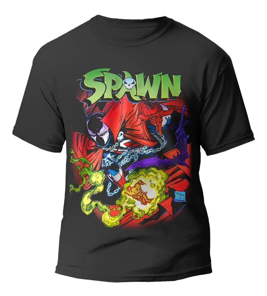 Spawn Graphic Black T shirt Unisex Men Women Reprint S-5XL