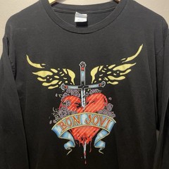 Bon Jovi 2017 Long Sleeve Front Print Men’s Size L