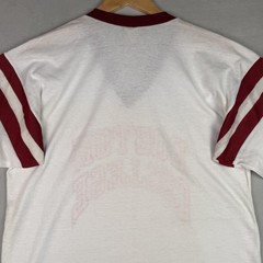 NOS 70s Boston College T Shirt XL Ringer Single Stitch USA Football Jersey VTG