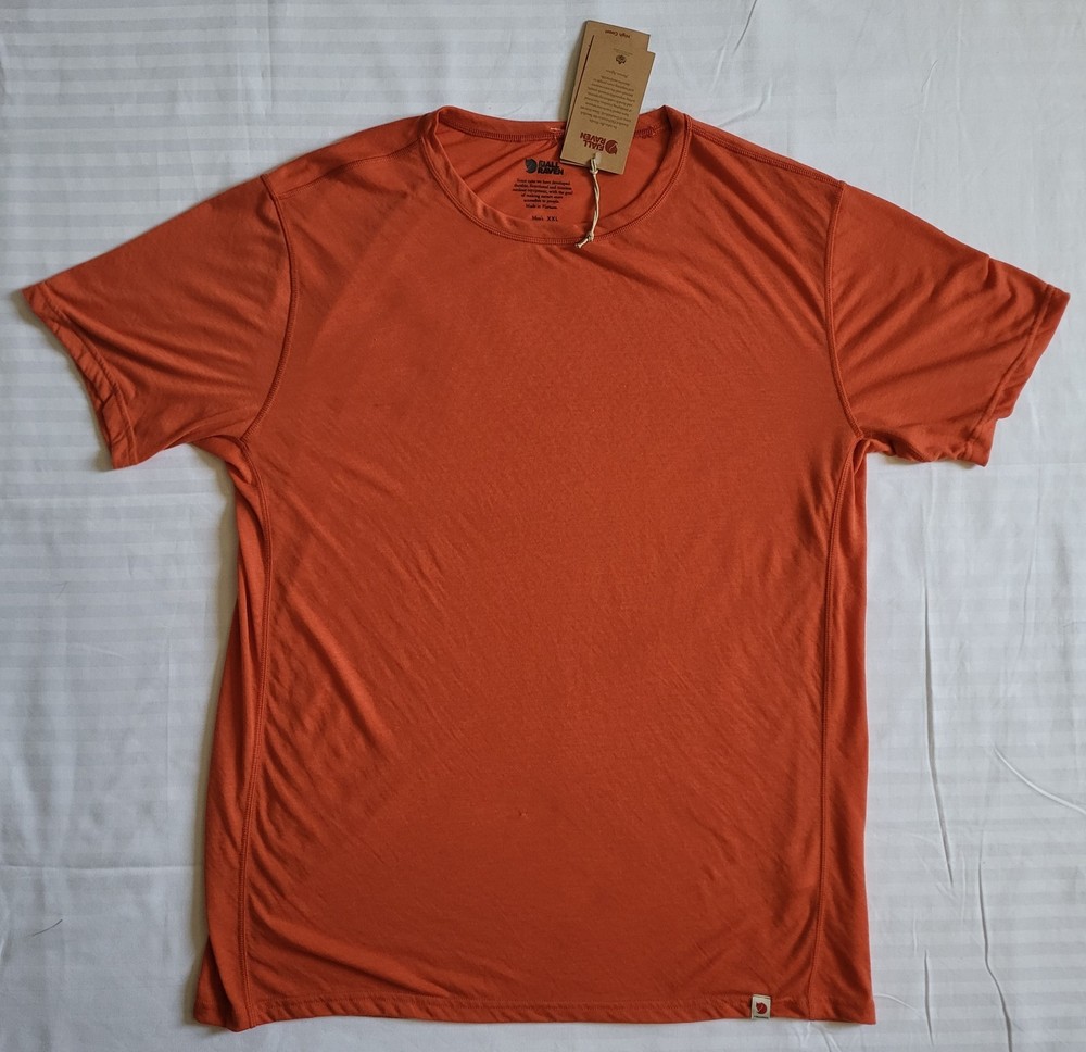 Fjallraven High Coast Lite T-shirt Men’s XXL Red Hiking Lightweight Quick-drying