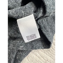 Cremieux T-Shirt Mens L Grey Heathered Long Sleeve Crew Neck Cotton Stretch Logo