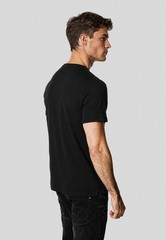 Men’s 6 Pack Black Crew Neck T-Shirts Regular Fit 220 GSM Casual Tees small-XL