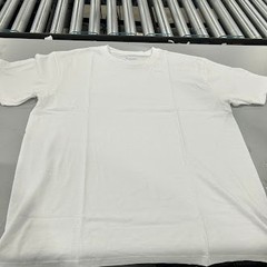 BLUE ICE PLAIN SHORT SLEEVES T-SHIRT – SIZE: MEN L – WHITE