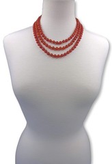 Beaded Mala Necklace 8MM 60″ Matte Finish Genuine Semi-Precious Stone