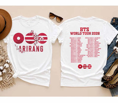 BTS World Tour Arirang 2026 Two-Sided K-Pop Graphic T-Shirt