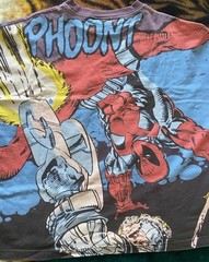 Deadpool X-Men X-Force Cable ART FOR VILLAINS All-Over T-Shirt Large Marvel 90’s