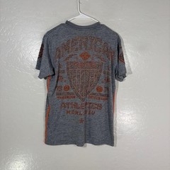 American Fighter Shirt Mens Medium Gray Athletics Graphic Tagless Tee Casual