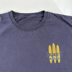 Vintage Dukes Malibu T Shirt Mens Blue XL Cotton Surfboard Longboard Y2K VTG