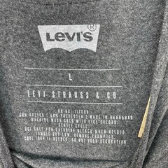Levis Shirt Mens size Large Gray Short Sleeve Levis Big Logo Camo Tshirt New