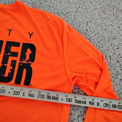 Dirty Hooker Shirt Mens Large Orange Performance Fishing Beach Beer Outdoor A4