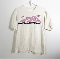 Hellstar Pink Sports Logo Men’s Medium T-Shirt With AUTHENTIC NFC Tag Black Pink