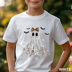 Halloween Lace Ghost Shirt, Cute Floral Ghost Shirt, Spooky Fall Floral, 203651