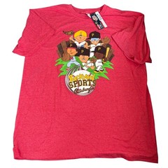 NWT Backyard Sports Pittsburgh Pirates Graphic Tee XL Sugardale Red Shirt VTG
