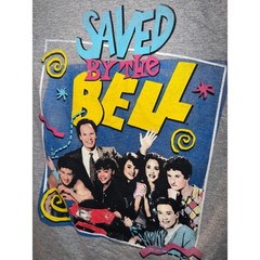 Saved By The Bell Cast Graphic T-Shirt Mens Small Gray 90s TV Show Bayside High