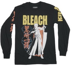 Bleach Long Sleeve Mens T-Shirt – Silhouette Styled Ichigo Solem Stance