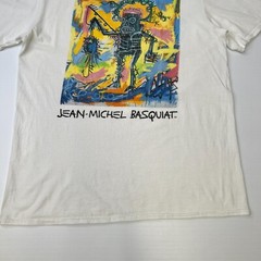 Jean Michel Basquiat Shirt Men Large Art Fishing Robot Retro Work Party Core Go