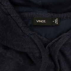 Vince Hoodie Shirt Mens Small Casual Lightweight Layered Lined Blue Long Sleeve