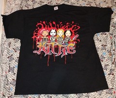Kittie Cartoon Tour Concert Shirt Size XL Morgan Mercedes Lander Y2K Metal