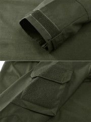 Mens Tactical T-Shirt Long Sleeve Casual Work Rip-Stop Outdoor Hiking Sport Tops
