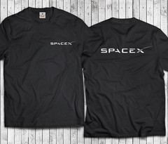 SpaceX Front & Back Print Vintage Premium Tee NASA Elon Musk Tesla Space X BFR