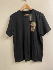 Air Jordan DNA Hoop on Fire Double Sided Tee Sz Large Black Standard Fit NWT