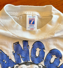 Vintage University of Alaska Fairbanks Nanook Attack White Tshirt Mens Sz Large