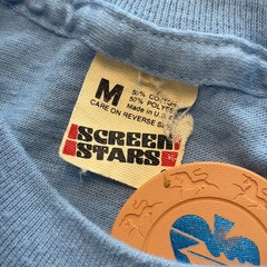 Vintage Screen Stars Montclair Rugby Club Shirt Mens Medium Blue Bash Party