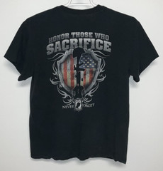 POW MIA Short Sleeve T-Shirt Men’s Large Black