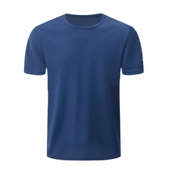 Men’s Solid Color Round Neck Short Sleeve Top 2/4/6 Piece Printed Cuffs Sports