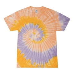 Pick a Yellow Tie Dye T-Shirts Kids & Adult SM – 5XL Cotton Colortone
