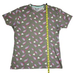 Straight Faded Mens T Shirt Sz L Gray Pineapple Graphic All Over Short Sleeve