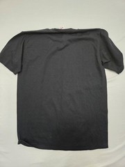 JERZEES Shirt Mens L Black Graphic Crew Jersey Cotton Made In USA Moose Novelty