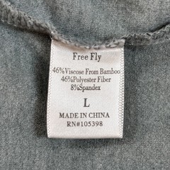 Free Fly Bamboo Flex Henley Shirt Men’s Large Gray Green Bamboo Blend Soft