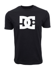 DC SHOES STAR LOGO BLACK SS T SHIRT
