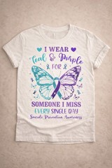 Adult Suicide Prevention T-Shirt, Various Sizes