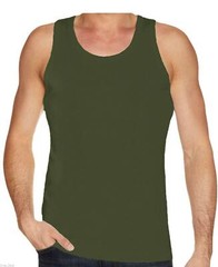 6 Pack Mens Vests 100% Cotton Plain Tank Gym Sports Summer Training Tops S-2XL