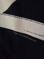 Fashion Victim Skulls Long Sleeve Black/White T-Shirt 1991 Medium
