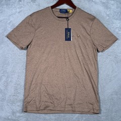 Polo Ralph Lauren Shirt Mens M Brown Custom Slim Fit Classics Pony Tee Soft