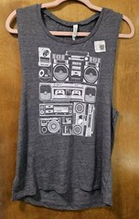 Boom Boxes Hip Hop Rap Swag Tank Top Size Large Slim Fit Nwt