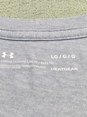 Under Armour Freedom Flag T-Shirt Mens Large Gray HeatGear Loose Fit Malaysia