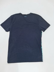 Versace Collection Men’s Graphic T Shirt Blue Geometric Print Size M