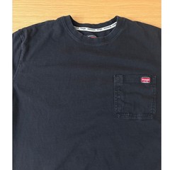 Wrangler Workwear Mens XL Black Short Sleeve Pocket T-Shirt Cotton Tee